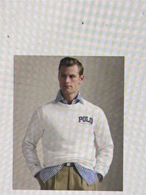 Polo by Ralph Lauren White Crewneck Sweatshirt with Logo